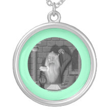 Wizard Casting a Spell Pendants
