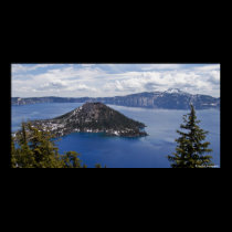Wizard Island - Crater Lake National Park posters