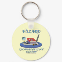 Wizard: Knowledge is My Weapon keychains