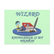 Wizard: Knowledge is My Weapon Postcards