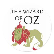 Wizard of Oz Cowardly Lion stickers
