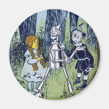 Wizard of Oz Dorothy Tin Woodsman Scarecrow Magnets