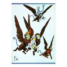 Wizard of Oz Winged monkeys flying monkeys Personalized Announcements