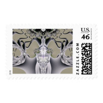 Wizard of the Trees Fractal Postage Stamps