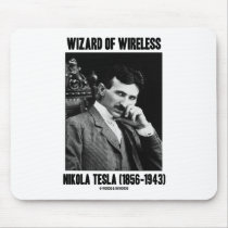 Wizard Of Wireless Nikola Tesla Mouse Pad
