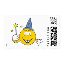 Wizard Smiley Face postage by doonidesigns Wizard Smiley Face postage