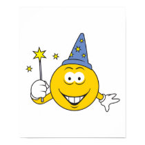 Wizard Smiley Face posters by doonidesigns Wizard Smiley Face posters