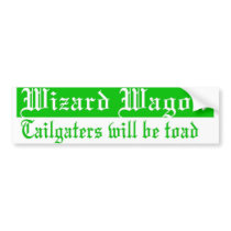 Wizard wagon bumper stickers