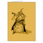 wizard with pointed hat  card