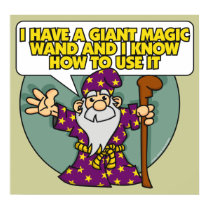 Wizard with Wand Poster posters by wislander Wizard with Wand Poster posters