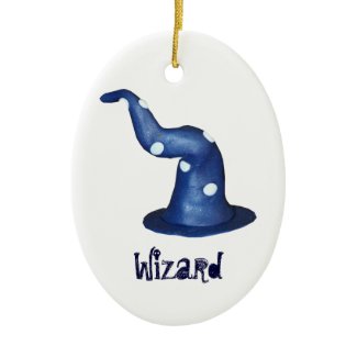 Wizards Hat Customizable Christmas Tree Ornaments