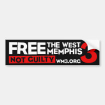 WM3 NOT GUILTY bumper sticker bumper stickers