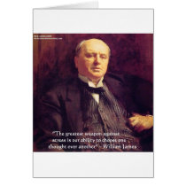 Wm James "Curing Stress" Wisdom Quote Gifts cards
