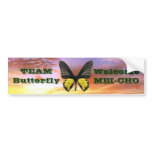 WM kishitaageha Team Butterfly Bumper Sticker