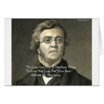 Wm Thackeray Love & Win Quote Gifts Cards Tees