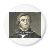 Wm Thackeray Love & Win Quote Gifts Cards Tees Fridge Magnet