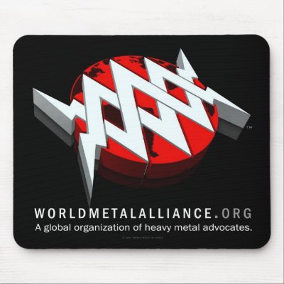 WMA Black Mousepad by worldmetalalliance