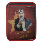 W'nR'n Uncle Ho Wants You To Ride iPad Pouch iPad Sleeve