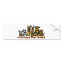 (WO)MANS BEST FRIEND BUMPER STICKER
