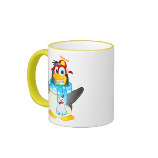 Wobble the Penguin Cartoon Mug