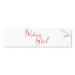 Woburn Girl tee shirts Bumper Sticker
