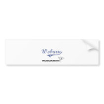 Woburn Massachusetts City Classic Bumper Stickers
