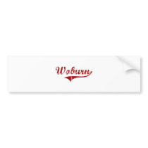 Woburn Massachusetts Classic Design Bumper Stickers
