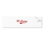 Woburn Massachusetts Classic Design Bumper Stickers