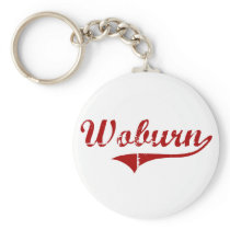 Woburn Massachusetts Classic Design Keychain