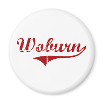 Woburn Massachusetts Classic Design Fridge Magnet