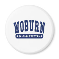 Woburn Massachusetts College Style tee shirts Magnet