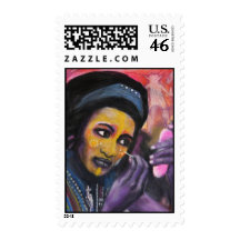wodaabe portrait postage stamps