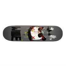 Woebots "Panda X" Skate Board Deck
