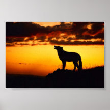Wofl Sunset Print