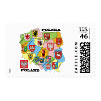 Wojewodztwa Polski_mapa postage
