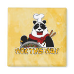 wok this way refrigerator magnet