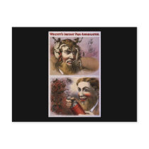 Wolcott's instant pain annihilator postcard