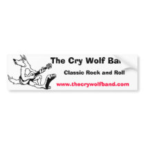 wolf11, The Cry Wolf Band, Classic Rock and Rol... bumper stickers