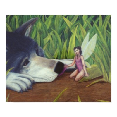 "Wolf and Fairy" Art Print by Nathan James by slave2moonlight