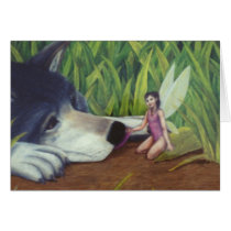 "Wolf and Fairy" card by Nathan James by slave2moonlight "Wolf and Fairy" card by Nathan James