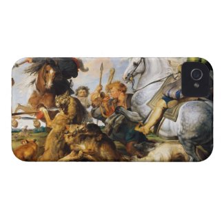 Wolf and Fox hunt Peter Paul Rubens masterpiece Case-Mate iPhone 4 Case