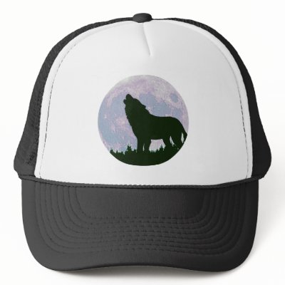 wolf and moon hats by wildlifeart