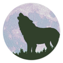 wolf and moon stickers by wildlifeart wolf and moon stickers