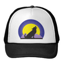 Wolf and Moon Trucker Hat
