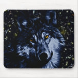 Wolf and stars mousepads