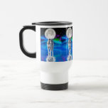 Wolf, Aurora & Moon Wildlife Fantasy Travel Mug