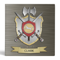 Wolf Battle Crest Armor Vinyl Binders