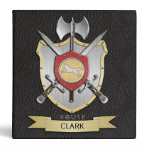 Wolf Battle Crest Black Binder