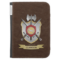 Wolf Battle Crest Brown Kindle Keyboard Cases