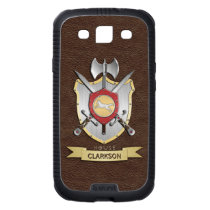 Wolf Battle Crest Brown Samsung Galaxy S3 Cover